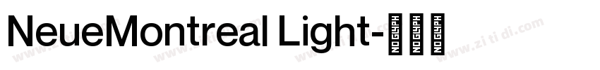 NeueMontreal Light字体转换